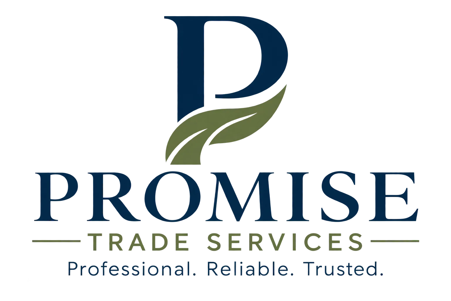 Promise Trade Services, Inc. logo: Professional. Reliable. Trusted.